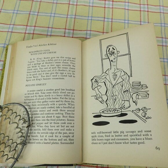 Trader Vic's Kitchen Kibitzer The Cookbook For Men 1952 1st Ed + Trader Vic Ad - Picture 6 of 10